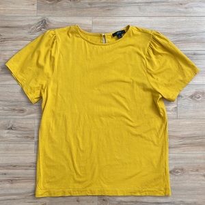 J Crew Puff Sleeve Tee Size